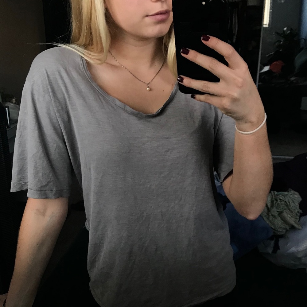 Grey loose tee